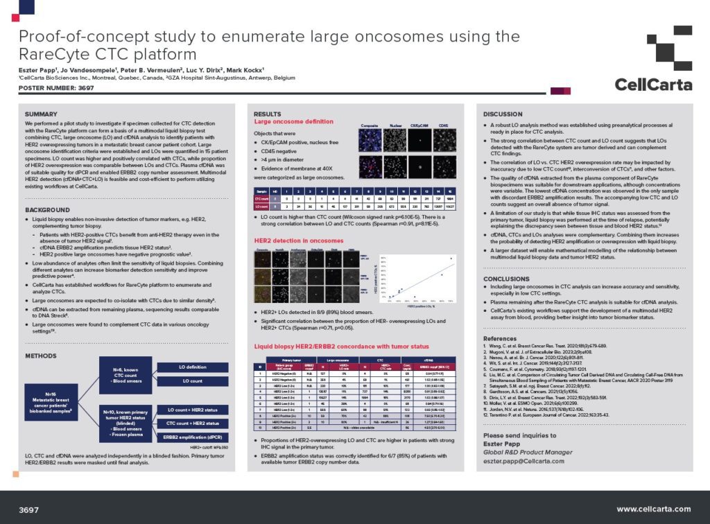 Proof-of-concept study to enumerate large oncosomes using the (visual)