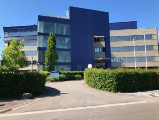 Exterior of CellCarta's Gosselies, Belgium facility.
