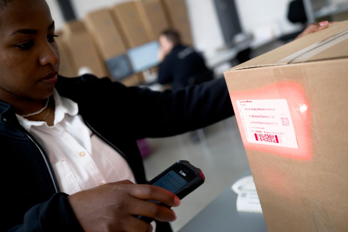Clinical trial sample logistics management